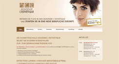 Desktop Screenshot of akademie.l-esthetique.net