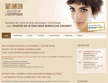 Tablet Screenshot of akademie.l-esthetique.net